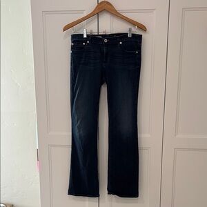 Women's AG Dark Blue Bootcut Jeans, 29R
